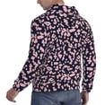 thumbnail image 6 of Kdxio Flower Print Mens Casual Hooded Collar Drawstring Hoodies Pullover Sweatshirts Casual Long Sleeve Shirts-4X-Large, 6 of 7