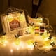 thumbnail image 5 of FloreceBien - Cadena de luces LED con forma de piña de 15 pies y 30 luces LED, funciona con pilas, para patio, hogar, boda, fiesta, dormitorio, decoración de cumpleaños, 5 of 7