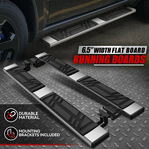 Nuvision for 11-21 Grand Cherokee 11-23 Durango 6.5" Premium Running Boards Step Nerf Bar