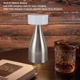 thumbnail image 3 of Small Table Lamp, Portable LED Cordless Metal Desk Lamp with 3 Light Colors, 1800mAh Rechargeable Battery, Touch Control Stepless Dimming Nightstand Desk Lamp for Bedroom Home, 3 of 8