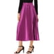 thumbnail image 1 of Falda Midi Plisada de Fiesta para Mujeres INSPIRE CHIC con Cintura Elástica Metálica L Malva, 1 of 6