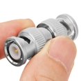 thumbnail image 1 of Conector BNC, 2 piezas BNC macho a BNC macho a BNC macho, adaptador BNC macho a BNC macho, confiable y duradero, 1 of 8