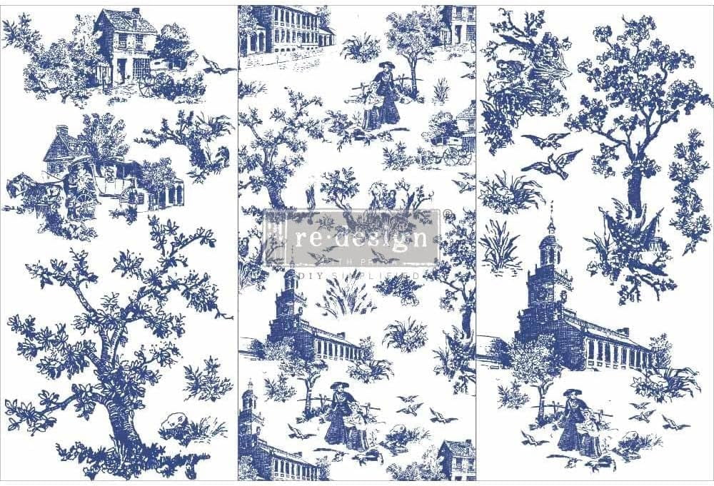 Prima Marketing Re-Design Decor Transfers 6"x12" 3/Sheets-Toile