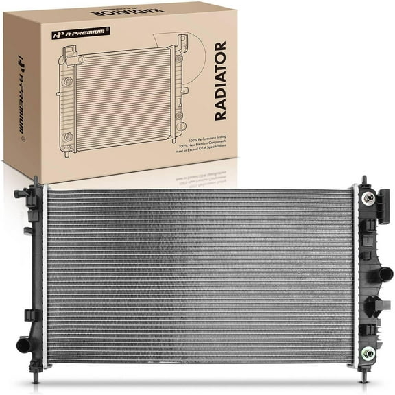 A-Premium Engine Coolant Radiator Assembly with Transmission Oil Cooler Compatible with Buick Regal 2011 2012 2013 L4 2.0L, Automatic Transmission, Replace# 13241729, 22762530