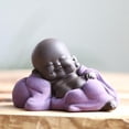 thumbnail image 2 of Pequeña estatua de cerámica de Buda feliz del bebé Maitreya, figura decorativa de Feng Shui, 2 of 7