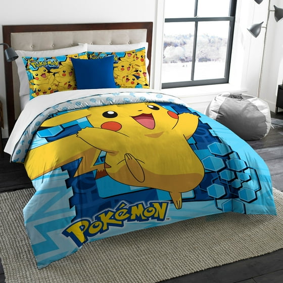 Pokemon Big Pika Twin/Full Bedding Comforter Set Comes with Comforter