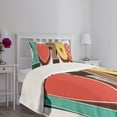 thumbnail image 3 of Ambesonne Vintage Quilted Bedspread Set 2 Pcs, I Love Seventies Pastel, Twin Size, Multicolor, 3 of 5
