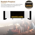 thumbnail image 4 of Modern TV Stand, Fireplace TV Stand with 34.2" Electric Fireplace, 2 Large Cabinets and Shelves, Modern Entertainment Center Media Console Table, 4 of 8