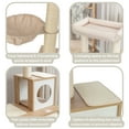 thumbnail image 2 of TRIXIE Addison Sisal & Wood 35.5" Cat Tree, Modern Cat Tower, Condos, Hammock, Cozy Bed, Beige, 2 of 7