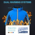 thumbnail image 4 of Men Women Winter Waterproof Coat Hooded Thick Windproof Breathable Warm, 4 of 8