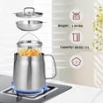 thumbnail image 2 of Olla de Cocina de Acero Inoxidable de 2 L, Sartén de Cocina de Gran Capacidad, Tanque de Filtro de Aceite Multifuncional, Olla para Freír Profunda, 2 of 5