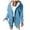 Sky Blue, variant on Hueook Coats Women Puffer Jacket with Hood Thicken Women's Solid Color Long-sleeved Long-sleeved Hooded Casual Coat Sky Blue L