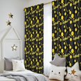 thumbnail image 5 of Blackout Kids Curtains,Softballs and Text Black Pattern Children's Insulated Curtains Set Of 2,Bedroom Essentials,Toddler Room Decor 52"x84", 5 of 5