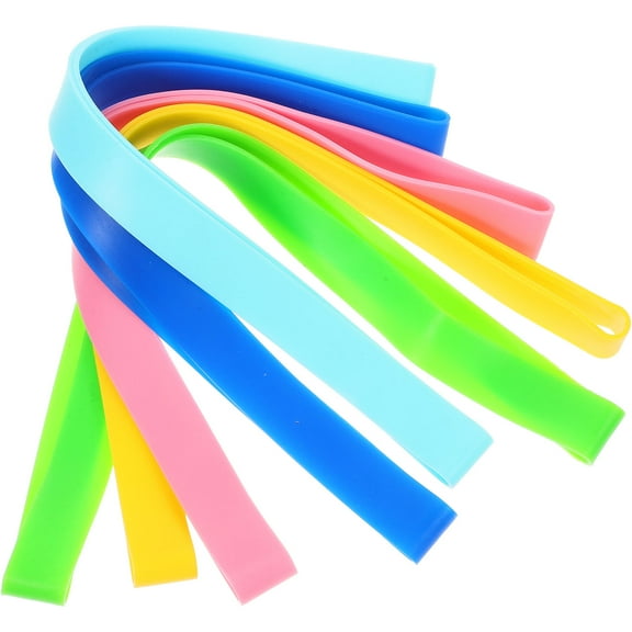 OUNONA 5pcs Assorted Color Elastic Beach Chair Towel Bands for Fixing Beach Towels Pool and Cruise Chairs