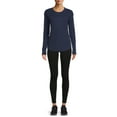 thumbnail image 6 of Time and Tru Women's Long Sleeve Thermal Top, 2-Pack, 6 of 6