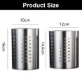 thumbnail image 2 of Professional Utensil Holder Stainless 304, Silverware Organizer for Kitchen, Durable and Meticulous Craftsmanship, Easy to Clean, Dishwasher Safe, Large Size (2 Pieces), 2 of 6