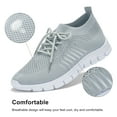 thumbnail image 4 of Bellella Womens Sock Shoes Lace Up Sneakers Mesh Knitted Shoes Lightweight Summer Sport Shoes, 4 of 7