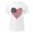 thumbnail image 4 of cllios USA 4th of July Shirts for Men American Flag Short Sleeve Patriotic Independence Day Tee Top Casual Round Neck Workout T Shirts, 4 of 5