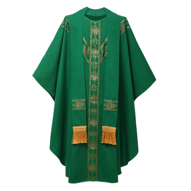BLESSUME Robe de Prière Père Célèbre Chasuble Catholique Église