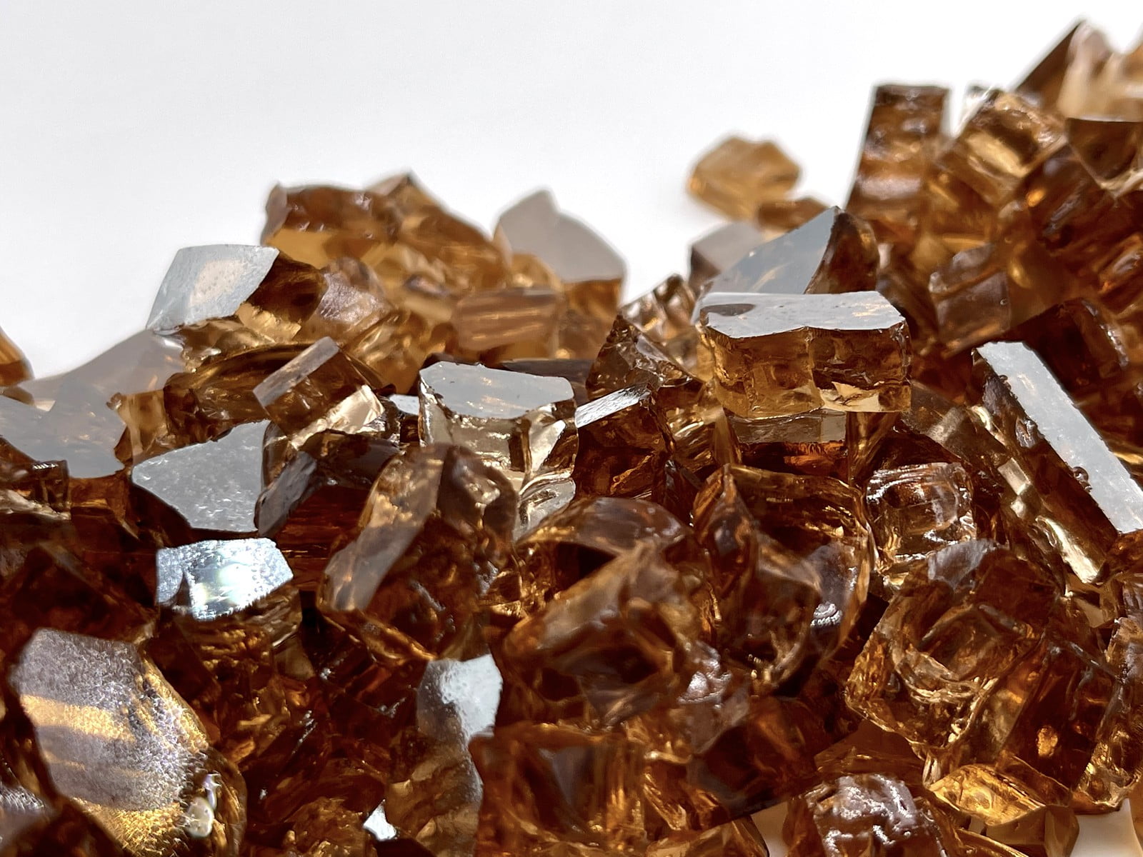 Element Fireglass 1/4" Copper Reflective Fire Glass, 10 lb