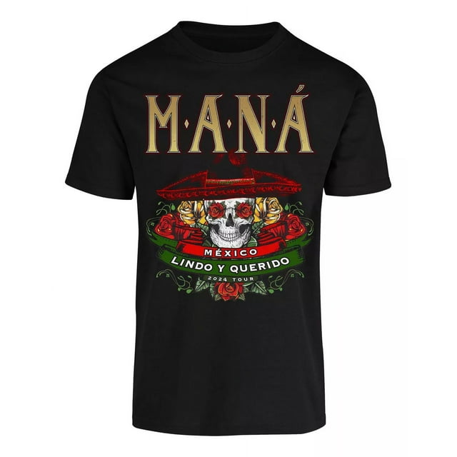 Playeras Maná Mexico Lindo Y Querido Tour 2024 Fte Y Espald