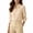 #443-Khaki, variant on Warop Button Down Shirts for Women 3/4 Sleeve Collared Blouse Casual Business Office Work Top