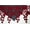 Altotux_UB302_Burgundy, variant on 4.5" 12 Color Dangling Embroidered Floral Venice Lace Trim Guipure By Yd (Burgundy)