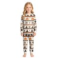 thumbnail image 2 of Leey-World Halloween Pajamas Kids Boys Girls Pajamas Sets Kids 2-Piece Sleepwear Cotton Raglan Long Sleeve Casual Clothes, 2 of 9