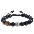 thumbnail image 4 of Basketball Baseball Bracelet Natural Beaded Rugby Bracelet Sports Bracelet With Card, 4 of 6