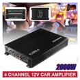 thumbnail image 2 of 2000W 4 Channel Car Audio Amplifier Stereo Bass Speaker Car Power Audio Subwoofer Home Amplifiers Car Digital Audio Processor ,Wide Application, 2 of 6