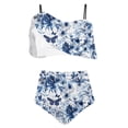 thumbnail image 2 of Traje de Baño para las Mujeres Traje de Baño Dividido de Eslinga, Trajes de Baño de Torso Largo para las Mujeres, 2 of 5