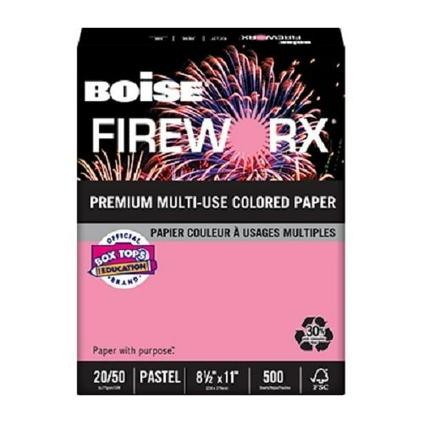 boise fireworx color copy laser paper 20 lb letter size boise fireworx paper color chart