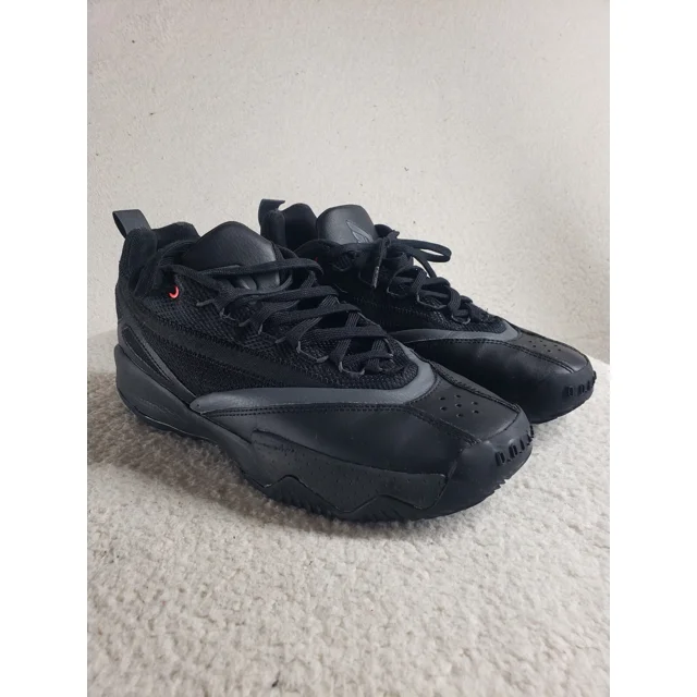 Ad-id-as Dame Certified 2 Men Sneakers 11 Black Leather Lace Up Athletic Shoes