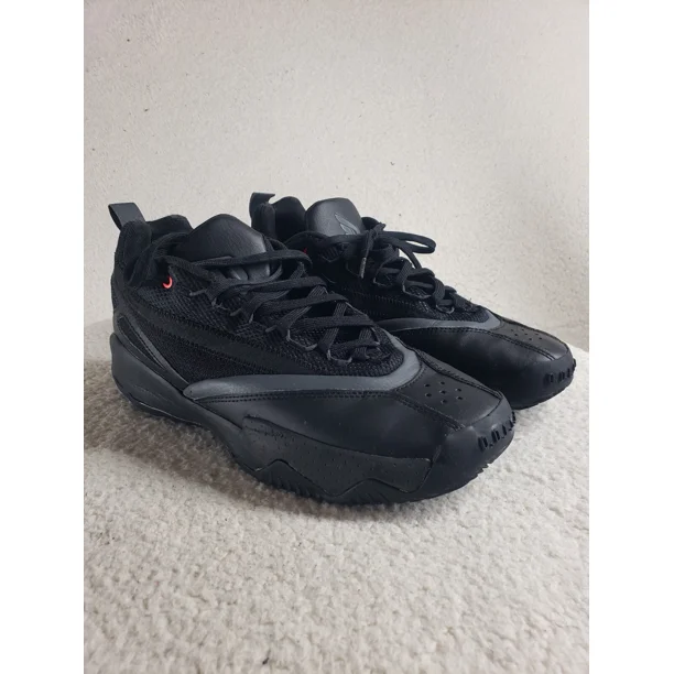 Ad-id-as Dame Certified 2 Men Sneakers 11 Black Leather Lace Up Athletic Shoes