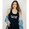 thumbnail image 4 of Put iIt On My Dad's Tab Tank Top for Women and Teens Funny Sleeveless Summer Shirt Black Tank Top Medium, 4 of 4