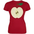 thumbnail image 1 of Halloween Apple Slice Costume Juniors Soft T Shirt, 1 of 1