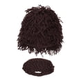 thumbnail image 3 of Abbraccia Knitted Hat Beard Hat Headgear Comfortable Winter Cold Cap Knit Bearded Hats Cap for Running Travel Skiing Cycling Hiking Coffee S, 3 of 7