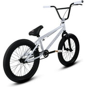 Elite BMX Bicycle 20” Freestyle Bike - Stealth White Ideal for Ages 7 to 18 Years