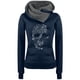 thumbnail image 5 of Puntoco moda mujer o-cuello manga larga camiseta impresión con capucha bolsillo blusa tops Puntoco Puntoco-3627, 5 of 7