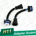 thumbnail image 2 of Unique Bargains 2 Pcs H11 Fog Light Head Lamp Male to Female Socket Adapter Connector for Auto, 2 of 2