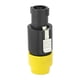 thumbnail image 3 of 10 piezas C NL4FC conector de altavoz de audio impermeable conector de cable de enchufe Speakon de 4 pines (amarillo), 3 of 8