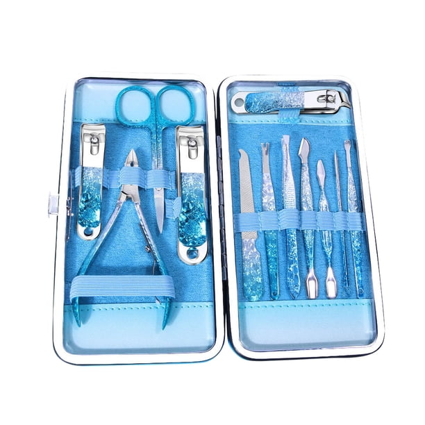 Tijeras de acero inoxidable para piel muerta, herramientas de manicura, cortaúñas, juego completo, cortaúñas, venta al por mayor, caja de cortaúñas