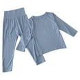 thumbnail image 1 of Odeerbi 2-12 Años Niños Niñas Modal Pijamas Manga Larga Pantalones Cintura Alta Conjunto Ropa de Dormir Niños Dos Piezas Conjunto Pijama, 1 of 4