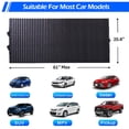thumbnail image 4 of 61" Retractable Windshield Sun Shade for Car, IC ICLOVER Large Sun Visor Protector Cover Blocks 99% UV Rays to Keep Your Vehicle Cool, Folding Auto Front Window Foil Curtain for SUV Truck Windshield, 4 of 9