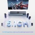 thumbnail image 4 of HDMI ARC to Optical Audio Adapter, NEWCARE 4K@60Hz H DMI Audio Splitter Converter, HDMI to Optical Toslink SPDIF+3.5mm Jack AUX Audio Out, Metal HDMI Audio Extractor Support Blue-Ray Play Soundbar, 4 of 7