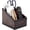Brown (Retro), variant on Fashionable PU Leather TV Remote Control Holder with 3 Compartments, Storage Rack, Storage Box, Media Accessory Storage, Desk Organizers (black)
