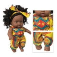 thumbnail image 4 of Tarmeek Baby Doll Toys for Girls Age 3 4 5 6 7 Years Old,8Inch Black African Black Baby Cute Curly Black Baby Dolls Toy Birthday Gifts for Kids, 4 of 9