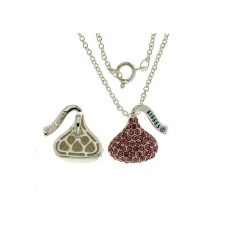 - Hershey Kiss Light Pink Charm Pendant With Chain 18