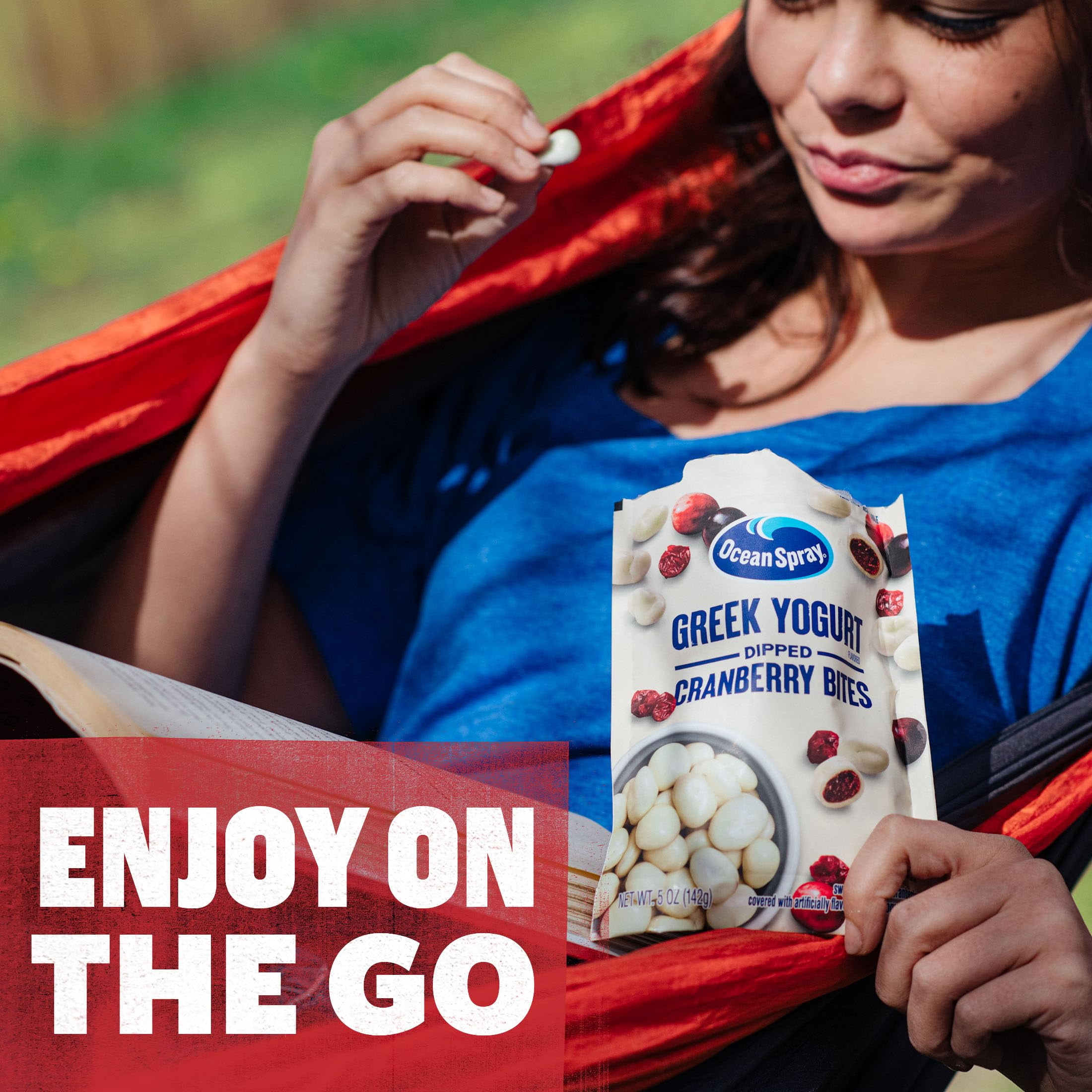 Ocean Spray? Greek Yogurt Covered Craisins?, Greek Yogurt Flavored, Covered Cranberries, Dried Fruit, 5 Oz Pouch (Pack of 12)