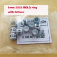 thumbnail image 4 of 10pcs  2025  BELG Pigeon Rings with Letters Cards Bird  8mm (2025 White), 4 of 7